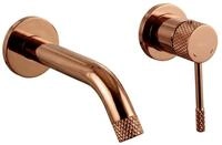 wohnwerk.idee Unterputzarmatur Waschbecken Wandarmatur Wasserhahn, Gold Kupfer...