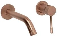 wohnwerk.idee Unterputzarmatur Waschbecken Wandarmatur Wasserhahn, Gold Kupfer...