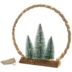 ECD Germany Weihnachtsfigur Dekobaum beleuchtete Winterlandschaft Tannenbaum...