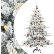 vidaXL K&uuml;nstlicher Weihnachtsbaum K&uuml;nstlicher klappbarer Weihnachtsbaum Wei&szlig;...
