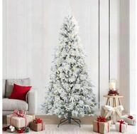vidaXL K&uuml;nstlicher Weihnachtsbaum K&uuml;nstlicher klappbarer Weihnachtsbaum Wei&szlig;...