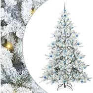 vidaXL K&uuml;nstlicher Weihnachtsbaum K&uuml;nstlicher klappbarer Weihnachtsbaum Wei&szlig;...
