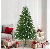 vidaXL K&uuml;nstlicher Weihnachtsbaum, Weihnachtsbaum mit 300 LEDs mit St&auml;nder...