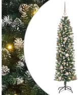 vidaXL K&uuml;nstlicher Weihnachtsbaum K&uuml;nstlicher schlanker Weihnachtsbaum Gr&uuml;n...