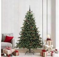 vidaXL Christbaumschmuck K&uuml;nstlicher Weihnachtsbaum mit 300 LEDs mit St&auml;nder...