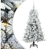 vidaXL K&uuml;nstlicher Weihnachtsbaum K&uuml;nstlicher klappbarer Weihnachtsbaum Wei&szlig;...
