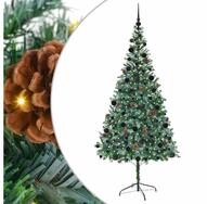 vidaXL K&uuml;nstlicher Weihnachtsbaum K&uuml;nstlicher Weihnachtsbaum Gr&uuml;n 210 cm PVC...