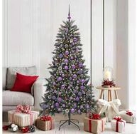 vidaXL K&uuml;nstlicher Weihnachtsbaum K&uuml;nstlicher Weihnachtsbaum Gr&uuml;n 180 cm PVC,