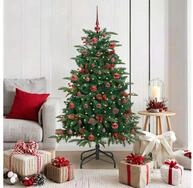 vidaXL Christbaumschmuck K&uuml;nstlicher Weihnachtsbaum mit 150 LEDs mit St&auml;nder...