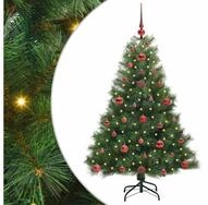 vidaXL LED Baum K&uuml;nstlicher Weihnachtsbaum mit 150 LEDs Gr&uuml;n 120 cm PE und PVC