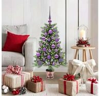 vidaXL K&uuml;nstlicher Weihnachtsbaum, Weihnachtsbaum mit 150 LEDs mit St&auml;nder...