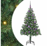 vidaXL LED Baum Weihnachtsbaum mit 150 LEDs mit St&auml;nder Gr&uuml;n 150 cm PVC