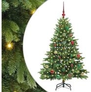 vidaXL LED Baum K&uuml;nstlicher Weihnachtsbaum mit 150 LEDs Gr&uuml;n 150 cm PE und PVC