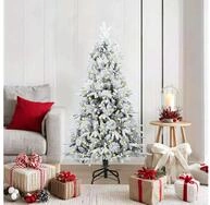 vidaXL K&uuml;nstlicher Weihnachtsbaum K&uuml;nstlicher klappbarer Weihnachtsbaum Wei&szlig;...