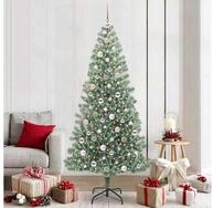 vidaXL K&uuml;nstlicher Weihnachtsbaum, K&uuml;nstlicher Weihnachtsbaum beschneit mit...