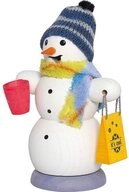 Kuhnert R&auml;ucherm&auml;nnchen 35028, Schneemann mit Gl&uuml;hweintasse, Handarbeit Made...