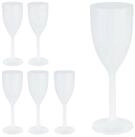 relaxdays Weinglas Weingl&auml;ser Kunststoff 6er Set, Kunststoff