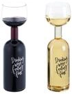 relaxdays Weinglas Weinflasche mit Glas 750 ml, Glas