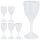 relaxdays Weinglas Weingl&auml;ser Kunststoff 6er Set, Kunststoff