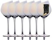 Intirilife Weinglas, 6-tlg., Glas, Wein Glas Set 470ml Wein Gl&auml;ser mit Schimmer