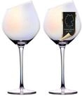Intirilife Weinglas, 2-tlg., Glas, Wein Glas Set 470ml Wein Gl&auml;ser mit Schimmer