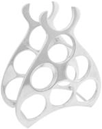 vidaXL Weinregal Weinregal Silber 32 x 14 x 37,5 cm Aluminium, 1-tlg.