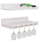 MCW Weinregal MCW-P22, Set, 2-teiliges Wandregal-Set: Ein Regal f&uuml;r...