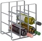 relaxdays Weinregal Metall f&uuml;r 9 Flasche