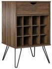 loft24 Weinschrank Harmony 12 F&auml;cher mit Schublade und Metallbeinen