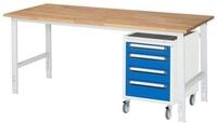 RAU Arbeitstisch Rau Arbeitstisch Tom h&ouml;henverstellbar KM10, B2000xT800xH760-1080mm