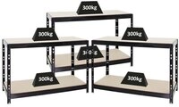 PROREGAL&reg; Werkbank MegaDeal 3 St&uuml;ck Tiger 300kg pro Fachboden 90x140x60cm...