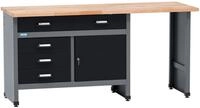 K&Uuml;PPER Werkbank 12037, 4 Schubladen, 1 T&uuml;r, Sitzraum, 300 kg Traglast,