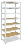 shelfplaza Schwerlastregal HOME, 180x100x50cm wei&szlig;, 7 B&ouml;den, Kellerregal,