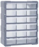 vidaXL Werkzeugkoffer 18 Schubladen Werkzeugkoffer Multi-Schubladen-Organizer 18