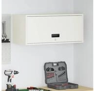 vidaXL H&auml;ngeschrank Wandschrank f&uuml;r die Garage mit Gasdrucklift-T&uuml;r Wei&szlig;