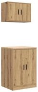 vidaXL Werkzeugschrank Garagenschr&auml;nke 2 Stk. Artisan-Eiche Holzwerkstoff...