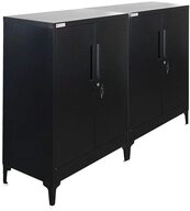 PROREGAL&reg; Mehrzweckschrank MegaDeal 2x Metallschrank ELEPHANT 103x80x40cm 2...
