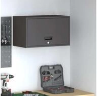 vidaXL H&auml;ngeschrank Wandschrank f&uuml;r die Garage mit Gasdrucklift-T&uuml;r Schwarz