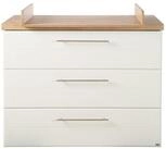 roba&reg; Wickelkommode Nele, Wickeltisch inkl. Wickelaufsatz - 3 Schubladen -...
