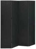 vidaXL Raumteiler 4-tlg. Raumteiler Schwarz 160x180 cm Stahl, 1-tlg.