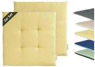 TOM TAILOR Stuhlkissen DOVE CHAIRPAD Outdoor Sitzkissen, 40 x 40 cm in Gelb