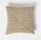 Homescapes Dekokissen Tufted Kissen beige 45 x 45 cm &ndash; Dekokissen geometrisch