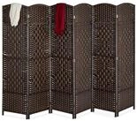 relaxdays Paravent Raumteiler 6 teilig, braun
