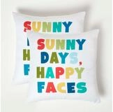 Homescapes Dekokissen Bunte Gartenkissen &sbquo;Sunny Days&lsquo; &ndash; 2er-Set Outdoor...