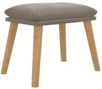 vidaXL Polsterhocker Fu&szlig;hocker Hellgrau 45x29,5x35 cm Samt (1 St)