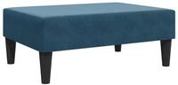 vidaXL Polsterhocker Fu&szlig;hocker Blau 77x55x31 cm Samt (1 St)