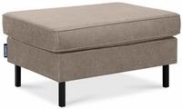 KONSIMO&reg; Sitzhocker INVIA Sitzhocker Pouffe, Grundschicht: Echtleder, auf hohen