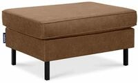 KONSIMO&reg; Sitzhocker INVIA Sitzhocker Pouffe, Grundschicht: Echtleder, auf hohen