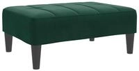 vidaXL Polsterhocker Fu&szlig;hocker Dunkelgr&uuml;n 77x55x31 cm Samt (1 St)