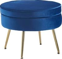 SalesFever Polsterhocker Calm Gepolsterter Hocker mit Charme, mit hohem...